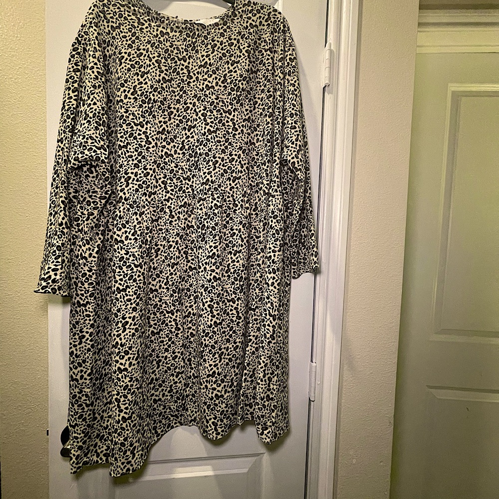 Asos short cheetah print dress